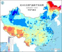 未来五六天冷空气势力弱