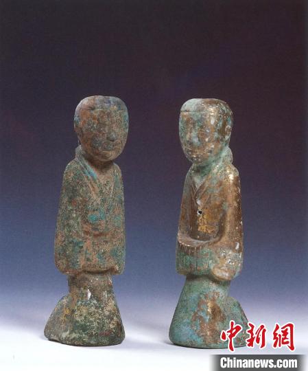西汉南越国鎏金铜俑(资料图)广州市文物考古研究院供图