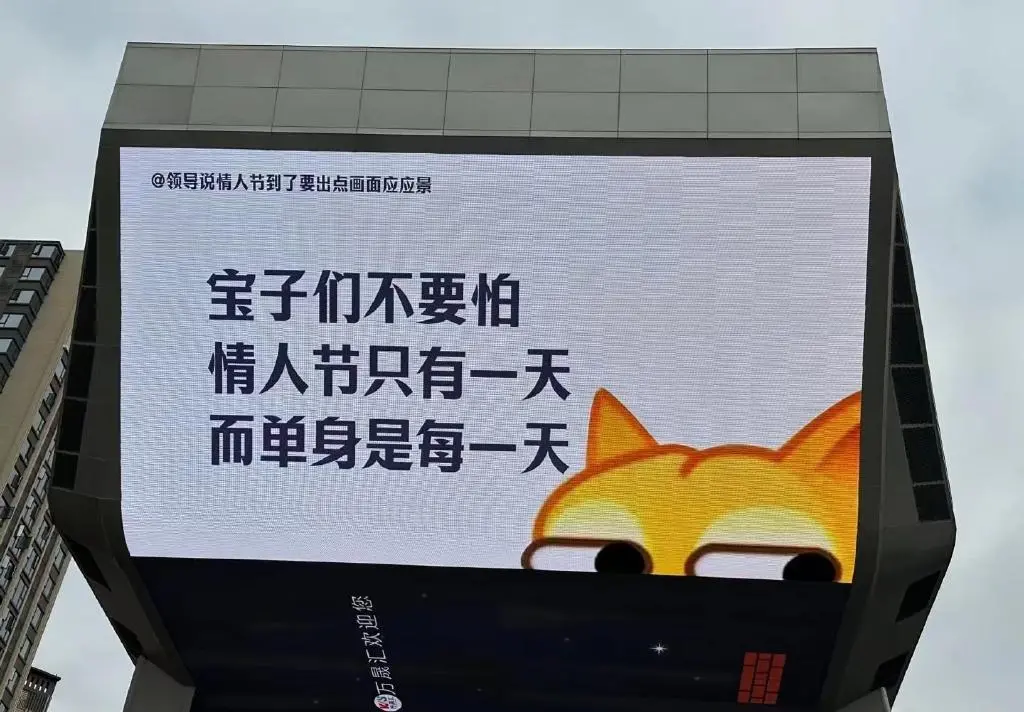 △特立独行的标语。/图源网络