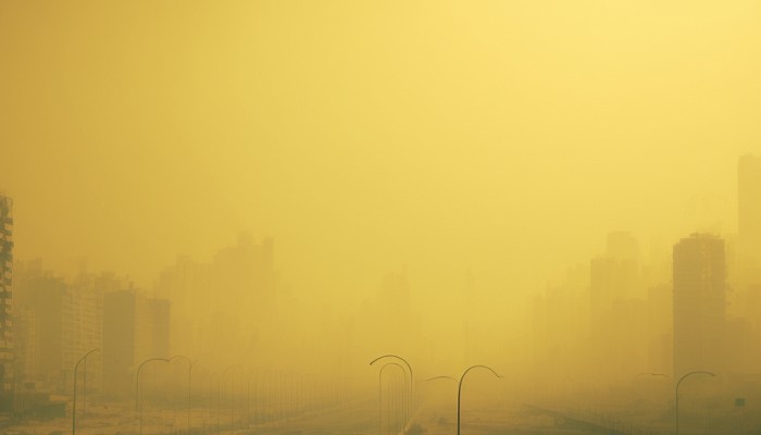 吉林省发布沙尘蓝色预警信号 大风吹袭下长春等或迎沙尘暴